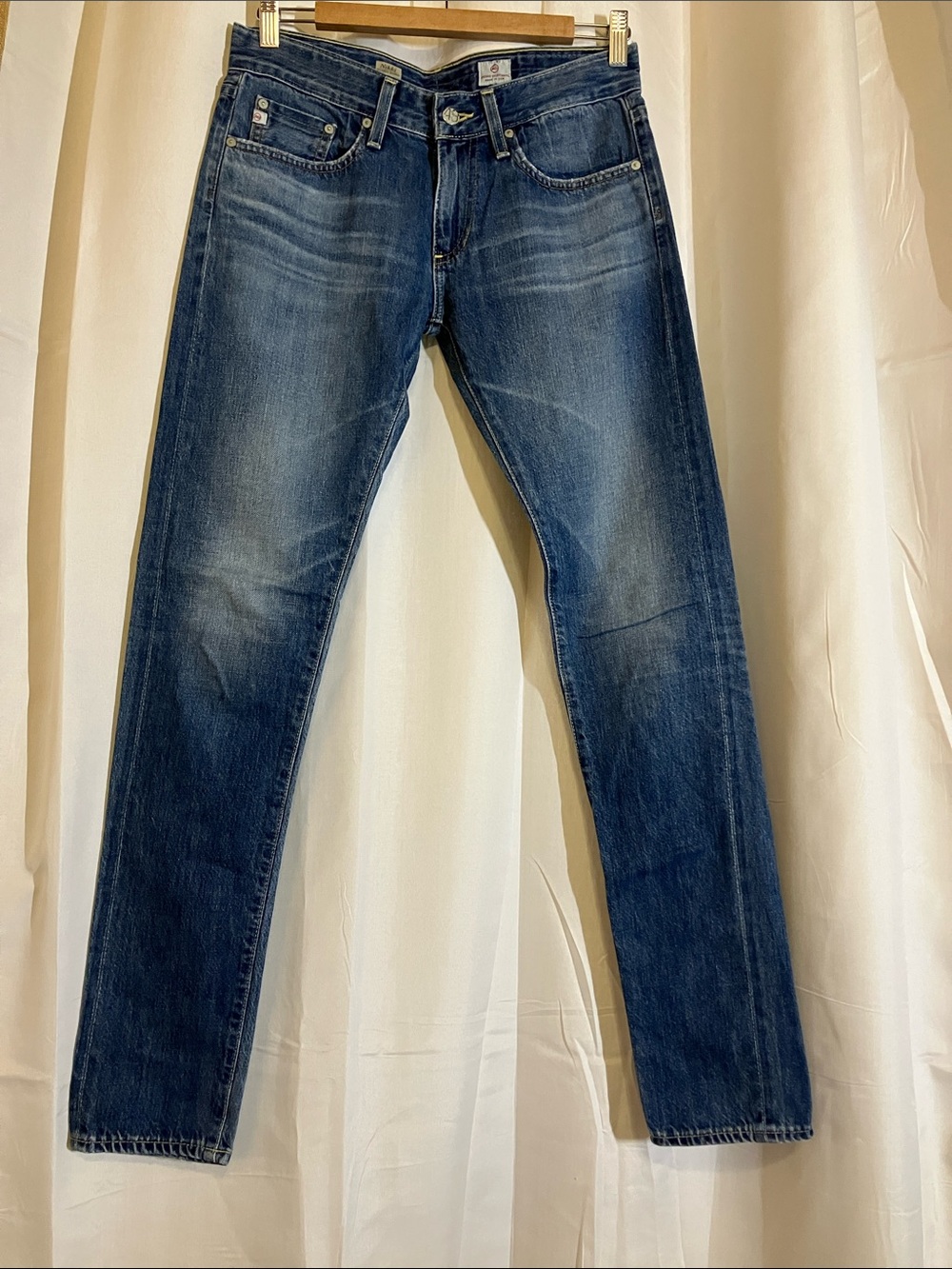Ag Adriano Goldschmied Women's Skinny Jeans in Dark Blue Wash